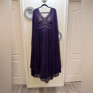Elegant Purple Women's Dress